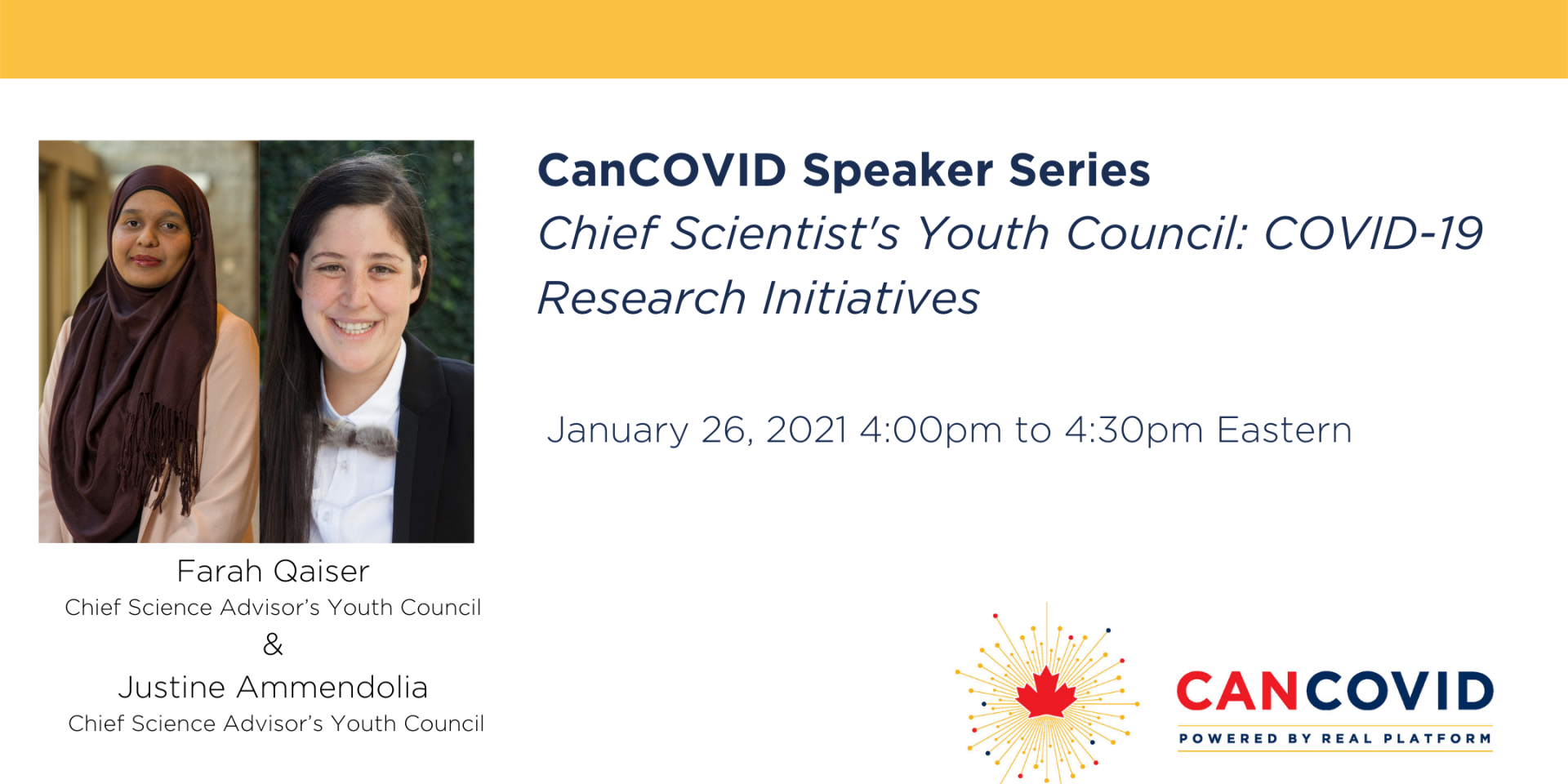 Chief Scientist's Youth Council: COVID-19 Youth Initiatives