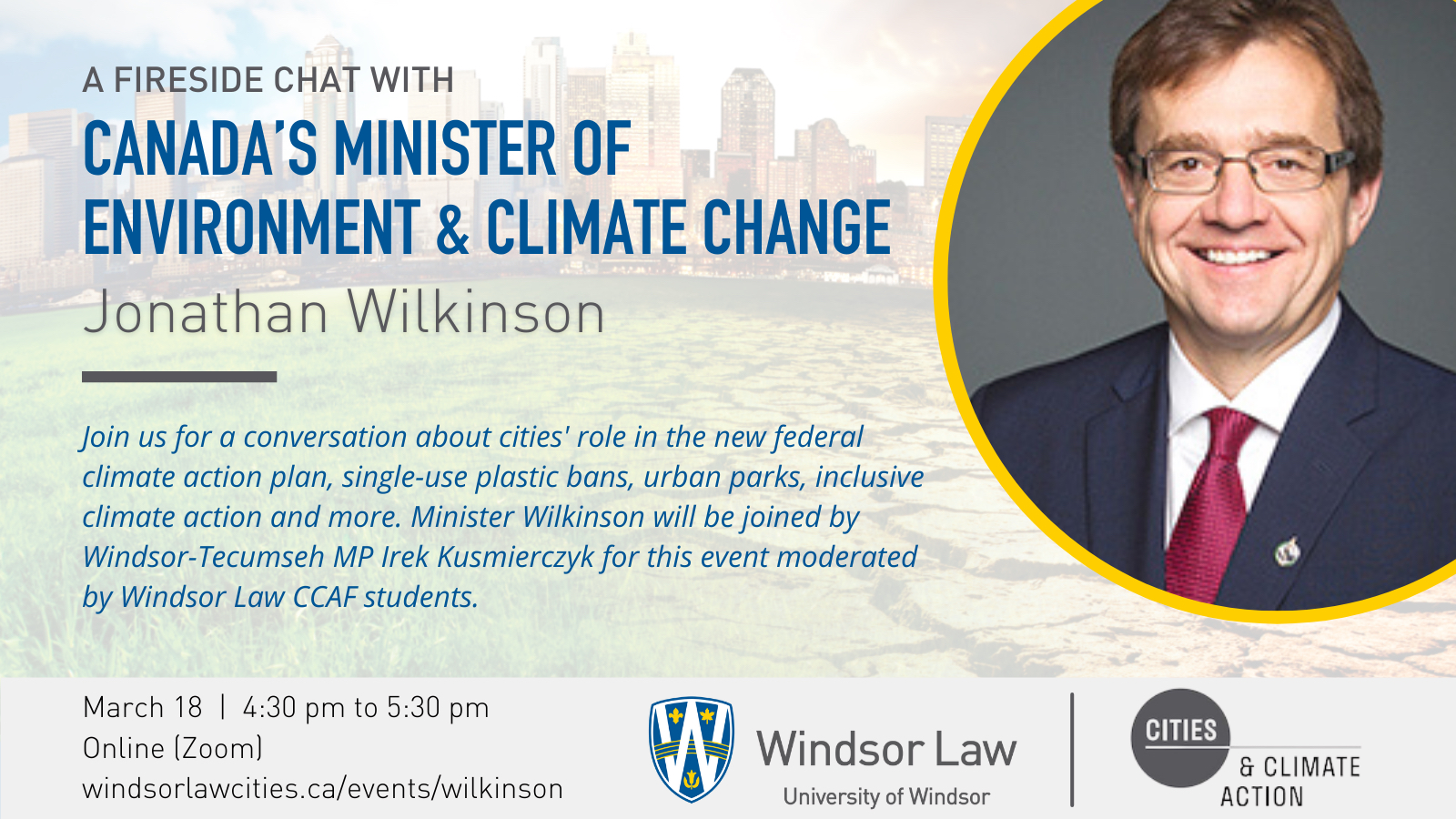 CCAF Presents: A Fireside Chat with Canada’s Minister of Environment and Climate Change