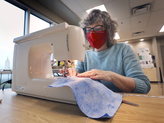 Volunteer mask makers seek public input