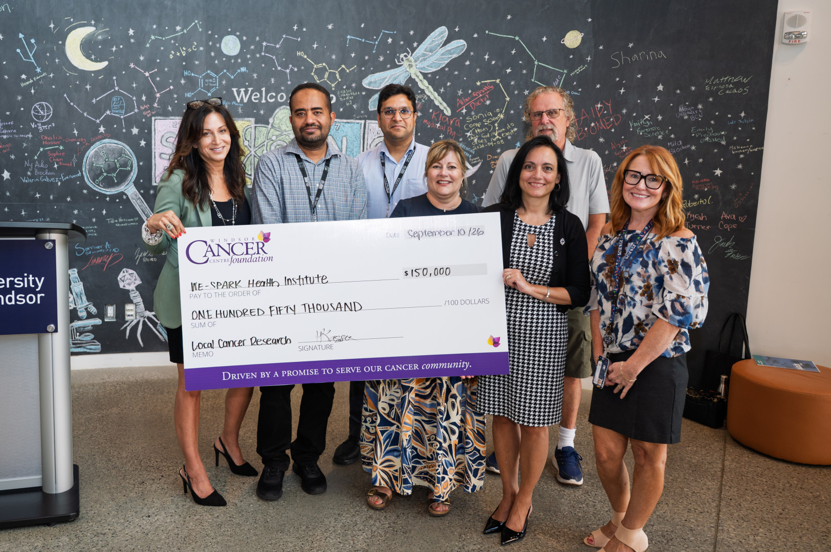 Windsor Cancer Centre Foundation Cheque Presentation 2026
