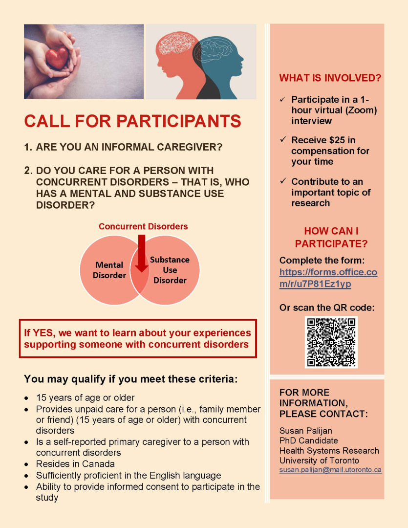 The Experiences and Well-Being of Informal Caregivers of Individuals with Concurrent Disorders Acros Logo